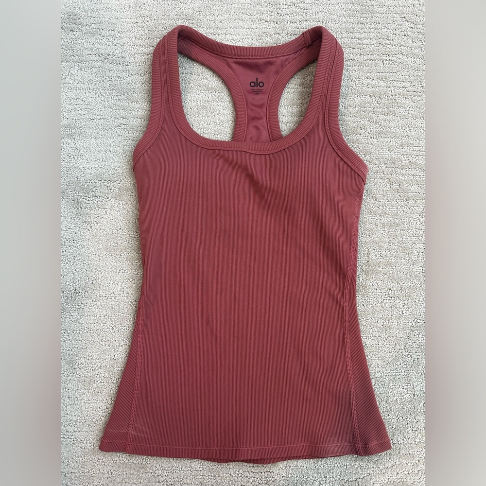 ALO Yoga Women's Mauve Tank Top